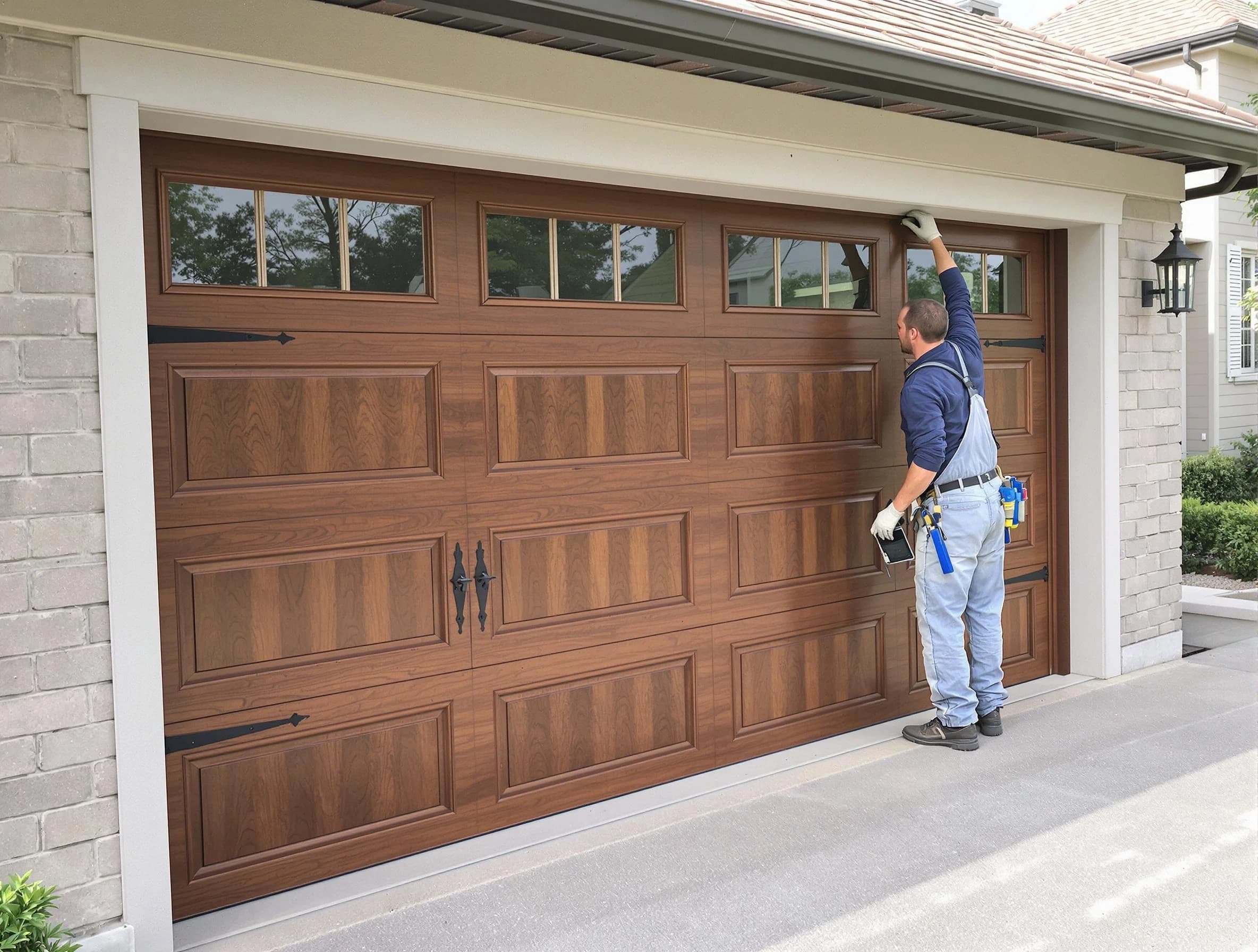 Custom garage door showcase by Scottdale Garage Door Repair in Scottdale