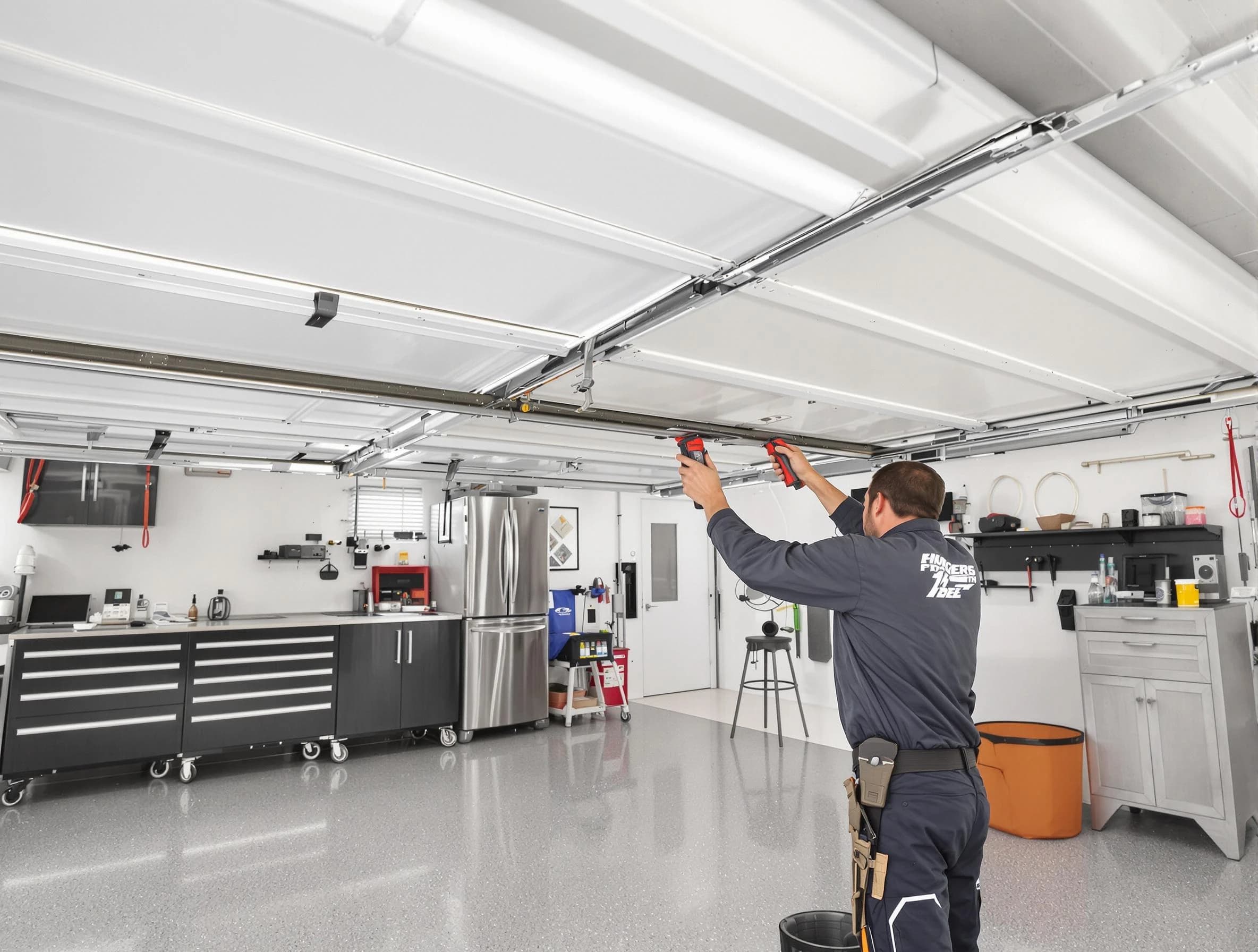Overhead garage door repair service by Scottdale Garage Door Repair in Scottdale