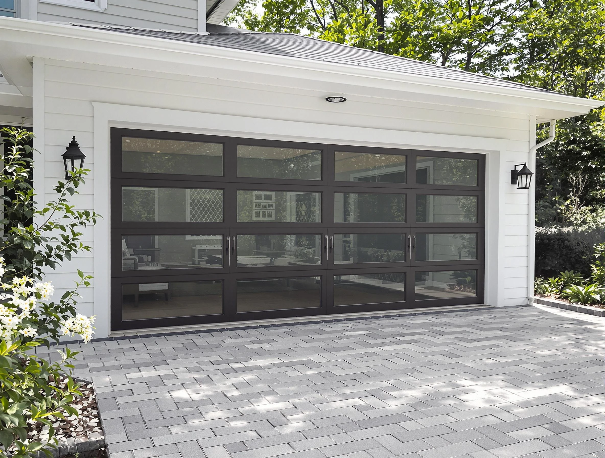 Scottdale Garage Door Repair design specialist presenting custom garage door options to Scottdale homeowner
