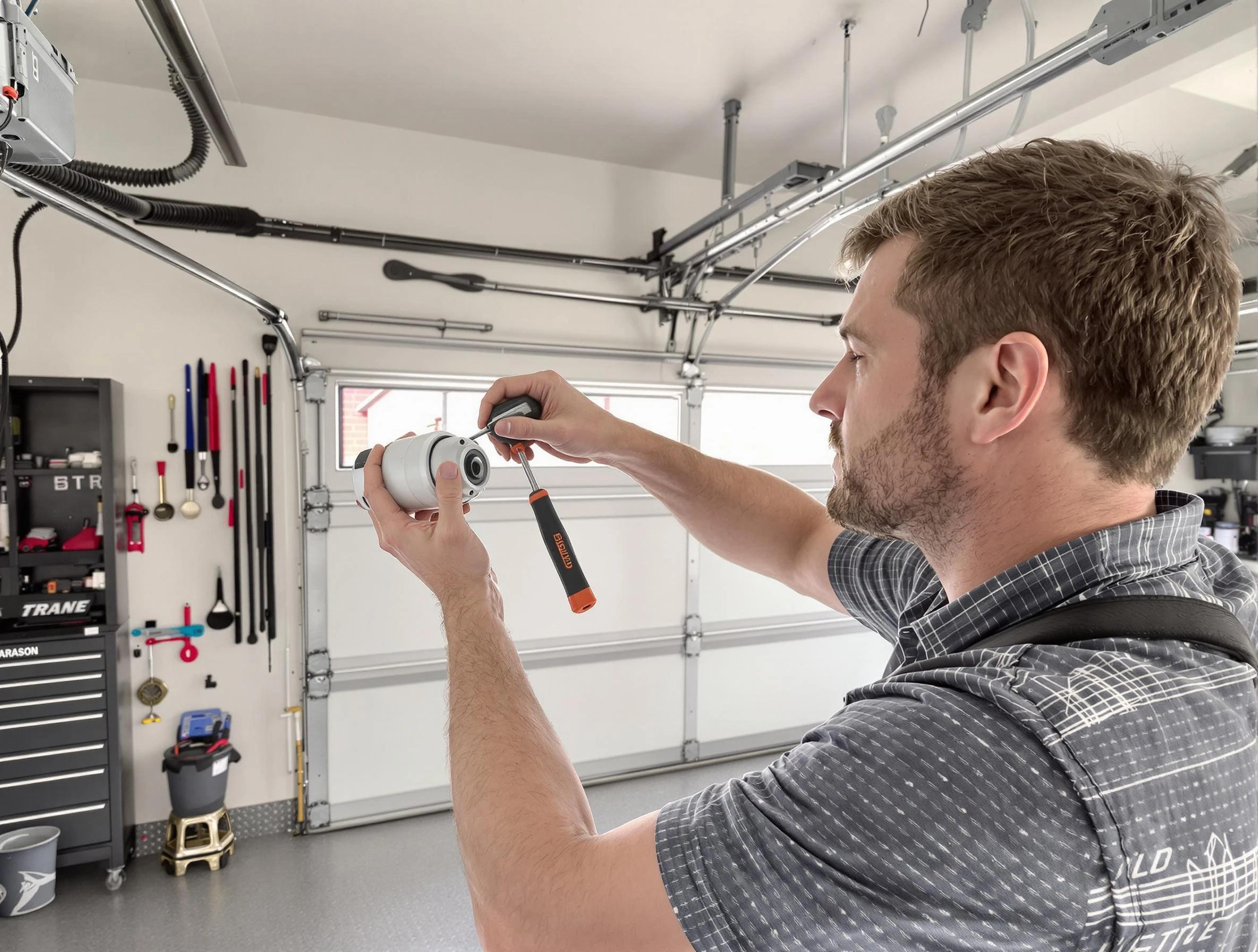 Garage door opener repair service by Scottdale Garage Door Repair in Scottdale