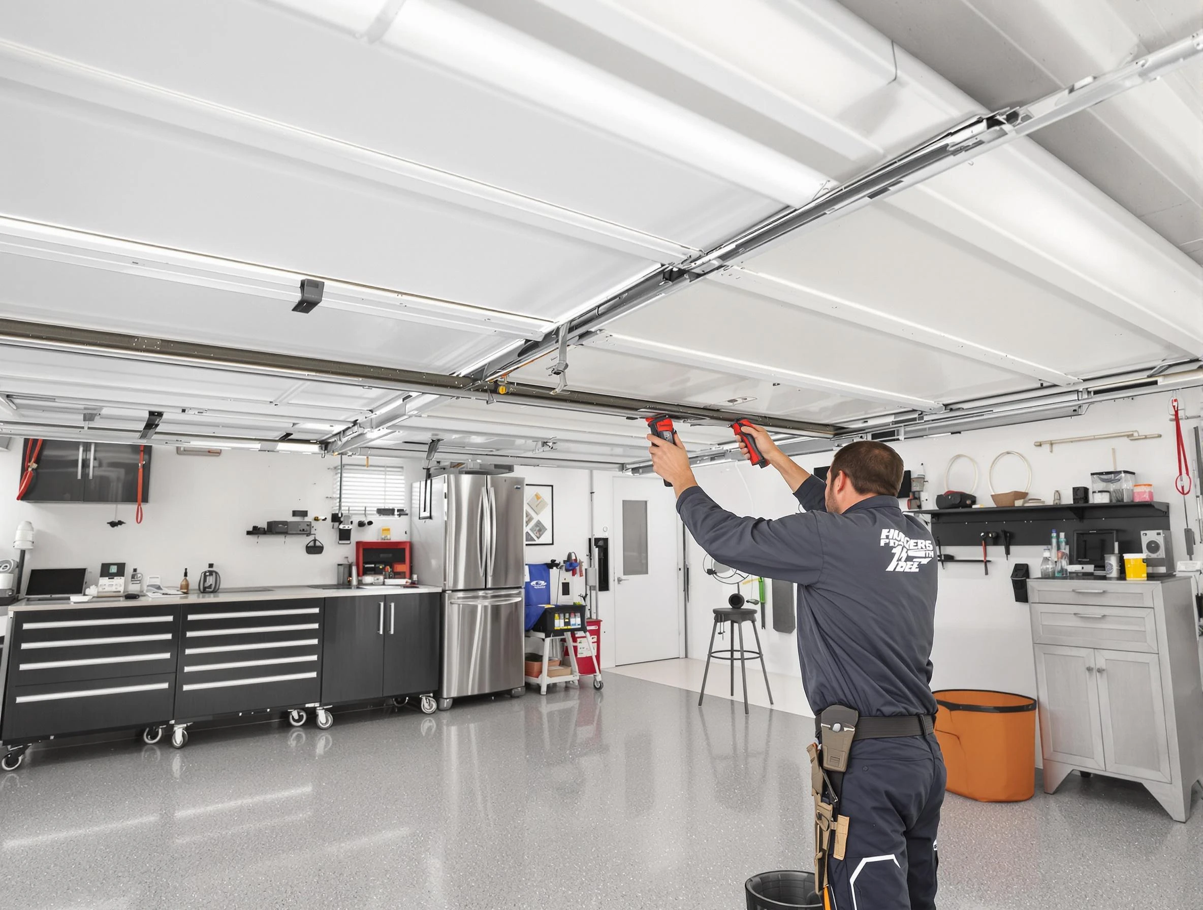 Overhead garage door repair service by Scottdale Garage Door Repair in Scottdale